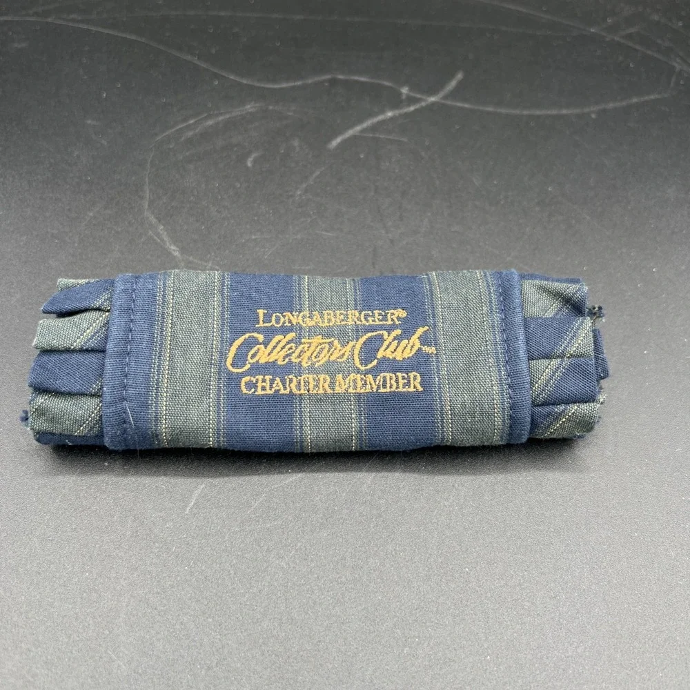 💙 Longaberger Charter Member Handle Gripper – Collectors Club Stripe–19‑1643C💙